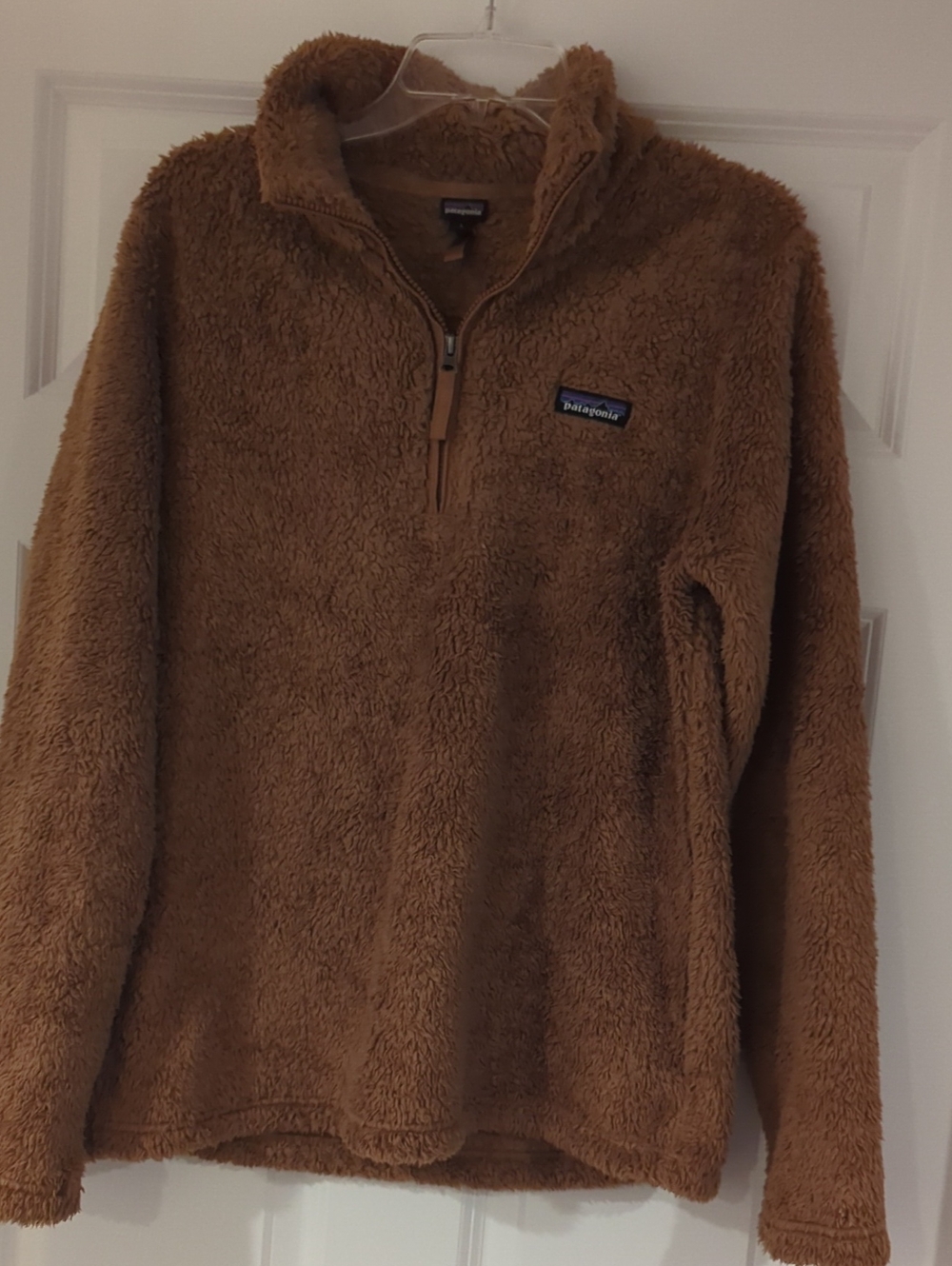 Patagonia Brown Sherpa Half-Zip Turtleneck Pullover